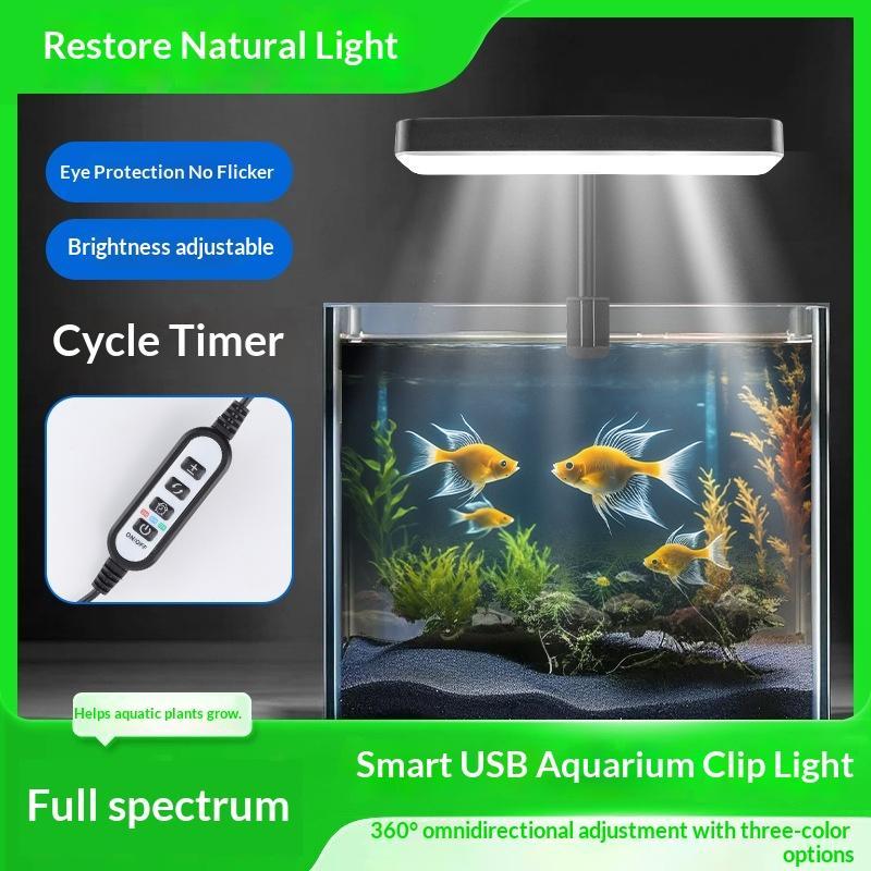 フルスペクトルLED水槽ライト 360度調整可能 タイマー付 - Grow Light Led のレビューと価格